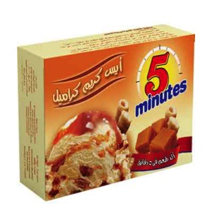 خمس دقائق ايس كريم كراميل 75 جم *120