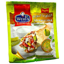 ويلز شاورما السورى 50جم6ظرف *6علبه