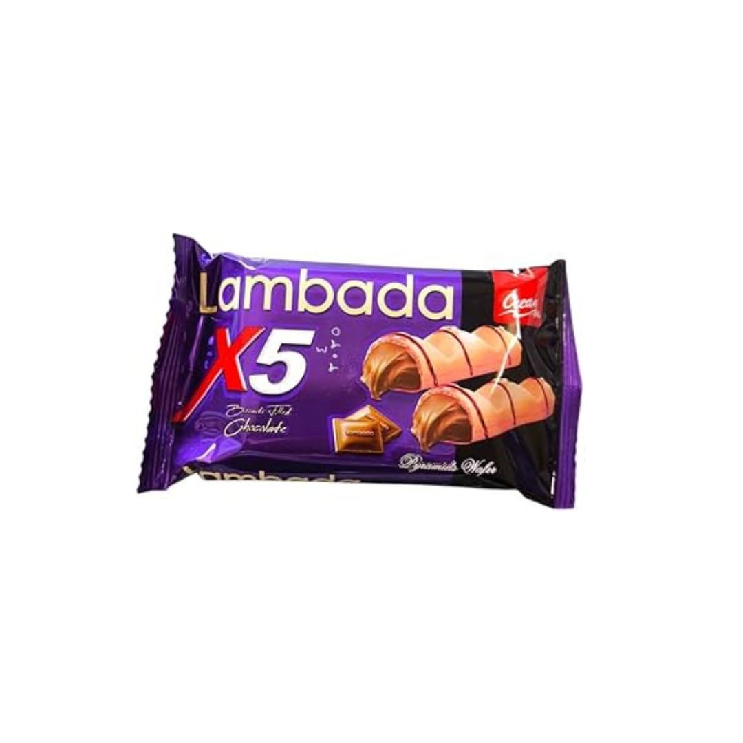 لمبادا اكس 5 اهرامات ويفر محشو شيكولاته 12باكو *4