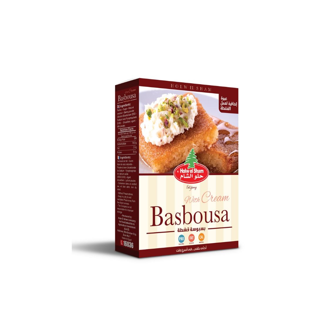 حلو الشام بسبوسه قشطه 420جرام*24